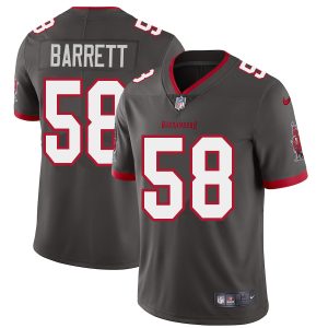 Top notch Tampa Bay Buccaneers #58 Shaquil Barrett Youth Pewter Alternate Vapor Limited Jersey