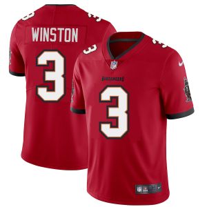 Top notch Tampa Bay Buccaneers #3 Jameis Winston Youth Red Vapor Limited Jersey
