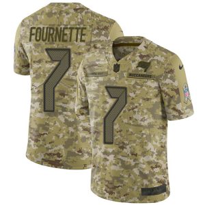 Amazing Tampa Bay Buccaneers #7 Leonard Fournette Camo Youth Stitched NFL Limited 2018 Salute To Service Jersey