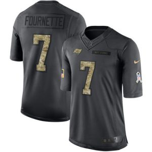 Top notch Tampa Bay Buccaneers #7 Leonard Fournette Black Youth Stitched NFL Limited 2016 Salute to Service Jersey