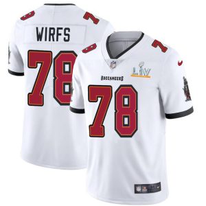 Top notch Tampa Bay Buccaneers #78 Tristan Wirfs Youth Super Bowl LV Bound White Vapor Limited Jersey
