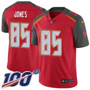 Superb Buccaneers #85 Tom Brady Jones Red Team Color Youth Stitched NFL 100th Season Vapor Untouchable Limited Jersey