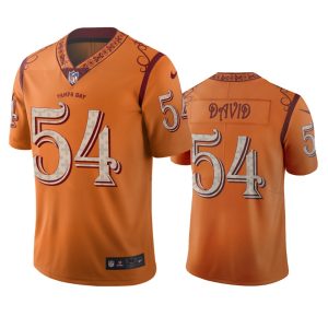 Superb Tampa Bay Buccaneers #54 Lavonte David Orange Vapor Limited City Edition Jersey