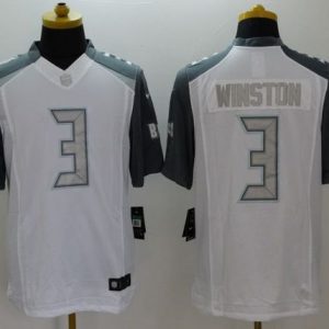 Delightful Buccaneers #3 Tom Brady Winston White Men's Stitched NFL Limited Platinum Jersey