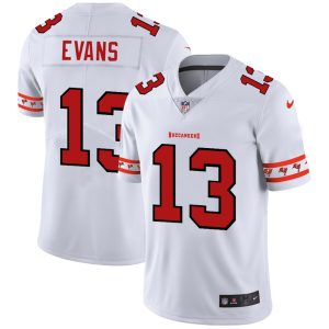 Superb Tampa Bay Buccaneers #13 Mike Evans White Team Logo Vapor Limited NFL Jersey