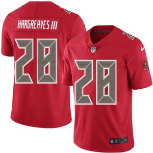 Top notch Buccaneers #28 Ronde Barber Hargreaves III Red Men's Stitched NFL Limited Rush Jersey