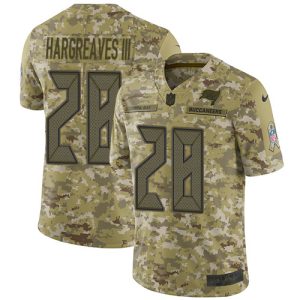Amazing Buccaneers #28 Tom Brady Hargreaves III Camo Men's Stitched NFL Limited 2018 Salute To Service Jersey