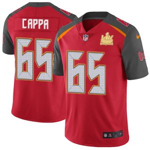 Top notch Buccaneers #65 Rob Gronkowski Cappa Red Team Color Men's Super Bowl LV Champions Patch NFL Vapor Untouchable Limited Jersey