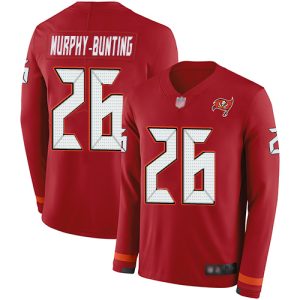 Amazing Buccaneers #26 Tom Brady Murphy-Bunting Red Team Color Men's Stitched NFL Limited Therma Long Sleeve Jersey