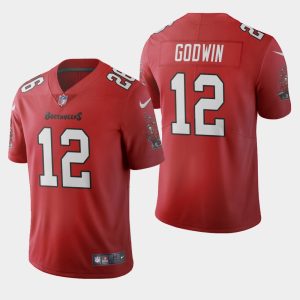 Delightful Tampa Bay Buccaneers #12 Chris Godwin Red Men's 2020 Vapor Limited NFL Jersey