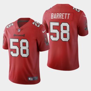 Fantastic Tampa Bay Buccaneers #58 Shaquil Barrett Red Men's 2020 Vapor Limited NFL Jersey