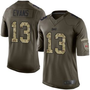 Delightful Buccaneers #13 Rob Gronkowski Evans Green Men's Stitched NFL Limited 2015 Salute To Service Jersey