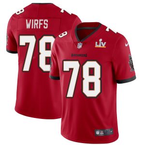 Superb Tampa Bay Buccaneers #78 Tristan Wirfs Men's Super Bowl LV Bound Red Vapor Limited Jersey