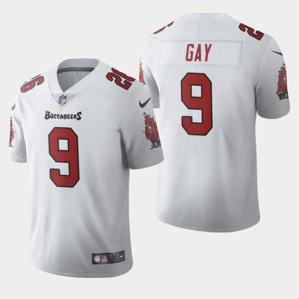 Top notch Tampa Bay Buccaneers #9 Matt Gay White Men's 2020 Vapor Limited NFL Jersey