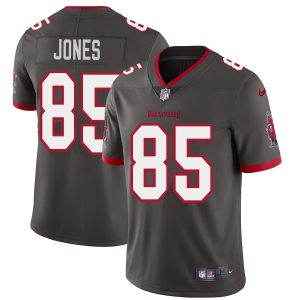 Superb Tampa Bay Buccaneers #85 Julio Jones Men's Pewter Alternate Vapor Limited Jersey