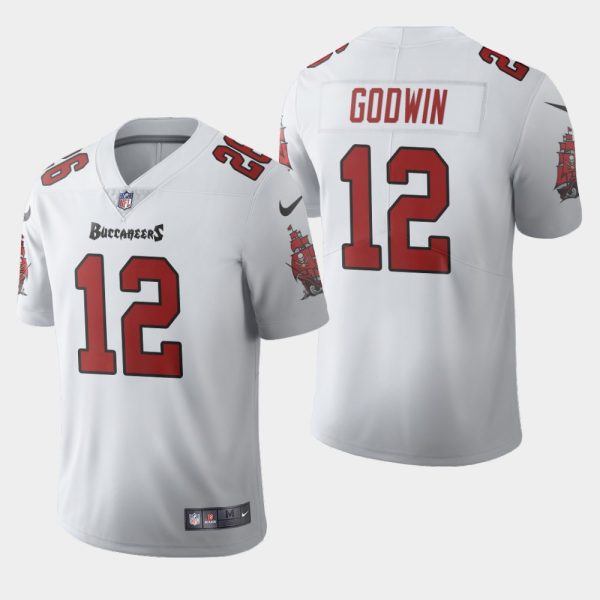 Premium Tampa Bay Buccaneers #12 Chris Godwin White Men's 2020 Vapor Limited NFL Jersey