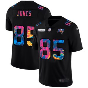 Top notch Tampa Bay Buccaneers #85 Julio Jones Men's Multi-Color Black 2020 NFL Crucial Catch Vapor Untouchable Limited Jersey
