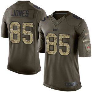 Top notch Buccaneers #85 Ronde Barber Jones Green Men's Stitched NFL Limited 2015 Salute To Service Jersey