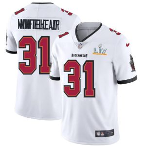 Amazing Tampa Bay Buccaneers #31 Antoine Winfield Jr. Men's Super Bowl LV Bound White Vapor Limited Jersey