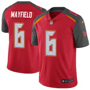 High quality Buccaneers #6 Ronde Barber Mayfield Red Team Color Men's Stitched NFL Vapor Untouchable Limited Jersey