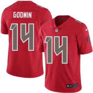 Amazing Buccaneers #14 Rob Gronkowski Godwin Red Men's Stitched NFL Limited Rush Jersey