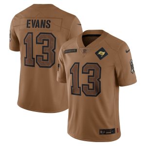 Top notch Tampa Bay Buccaneers #13 Mike Evans Men's 2023 Salute To Service Limited Jersey - Brown
