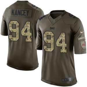 Superb Buccaneers #94 Tom Brady Kancey Green Men's Stitched NFL Limited 2015 Salute To Service Jersey