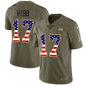Amazing Buccaneers #17 Rob Gronkowski Webb Olive/USA Flag Men's Stitched NFL Limited 2017 Salute To Service Jersey