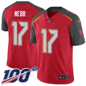 High quality Buccaneers #17 Rob Gronkowski Webb Red Team Color Men's Stitched NFL 100th Season Vapor Untouchable Limited Jersey