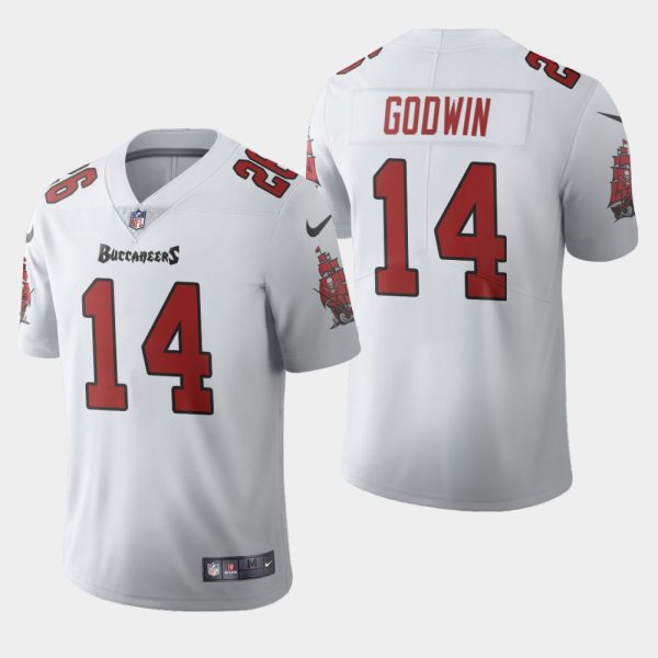 Fantastic Tampa Bay Buccaneers #14 Chris Godwin White Men's 2020 Vapor Limited NFL Jersey