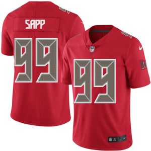 Superb Buccaneers #99 Tom Brady Sapp Red Men's Stitched NFL Limited Rush Jersey