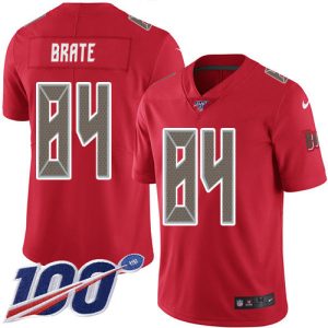 Top notch Buccaneers #84 Ronde Barber Brate Red Men's Stitched NFL Limited Rush 100th Season Jersey