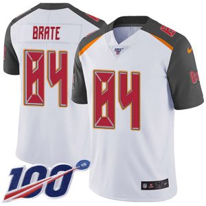 Stunning Buccaneers #84 Tom Brady Brate White Men's Stitched NFL 100th Season Vapor Untouchable Limited Jersey