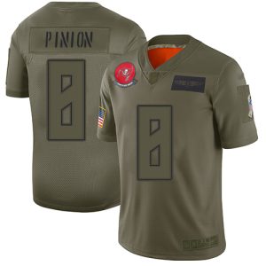 Exceptional Buccaneers #8 Ronde Barber Pinion Camo Men's Stitched NFL Limited 2019 Salute To Service Jersey