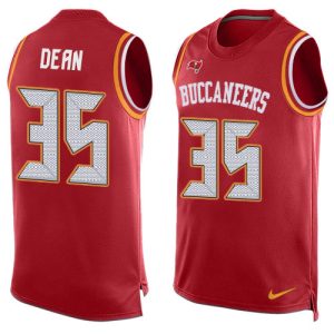 Amazing Buccaneers #35 Rob Gronkowski Dean Red Team Color Men's Stitched NFL Limited Tank Top Jersey