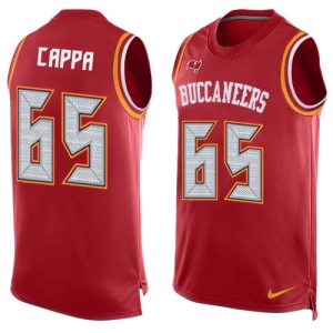 Top notch Buccaneers #65 Rob Gronkowski Cappa Red Team Color Men's Stitched NFL Limited Tank Top Jersey