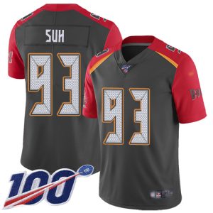 Top notch Buccaneers #93 Rob Gronkowski Suh Gray Men's Stitched NFL Limited Inverted Legend Jersey