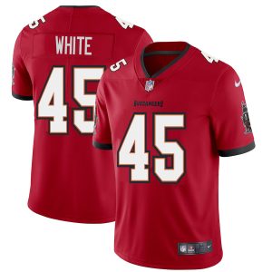 Top notch Tampa Bay Buccaneers #45 Devin White Men's Red Vapor Limited Jersey