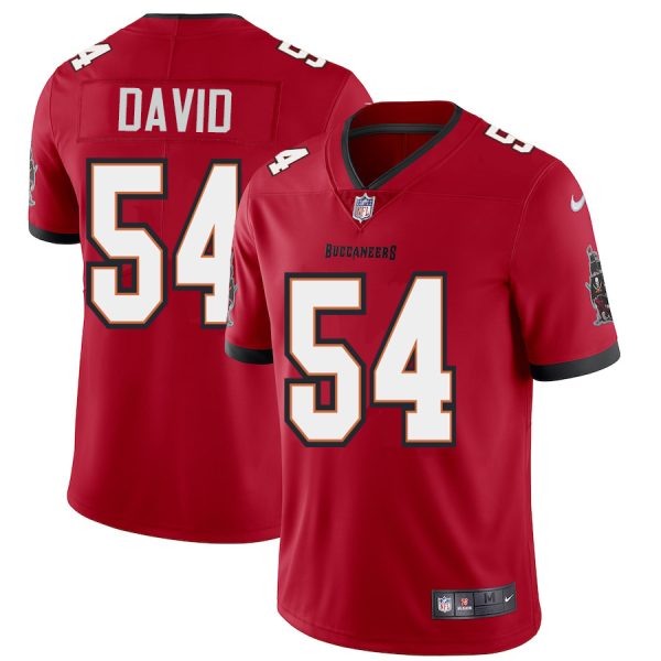 Top notch Tampa Bay Buccaneers #54 Lavonte David Men's Red Vapor Limited Jersey