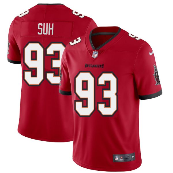 Stunning Tampa Bay Buccaneers #93 Ndamukong Suh Men's Red Vapor Limited Jersey