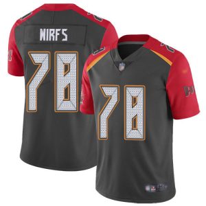 Amazing Buccaneers #78 Rob Gronkowski Wirfs Gray Men's Stitched NFL Limited Inverted Legend Jersey