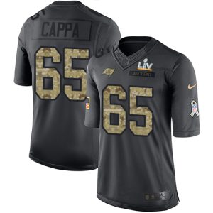Top notch Buccaneers #65 Rob Gronkowski Cappa Black Men's Super Bowl LV Bound Stitched NFL Limited 2016 Salute to Service Jersey