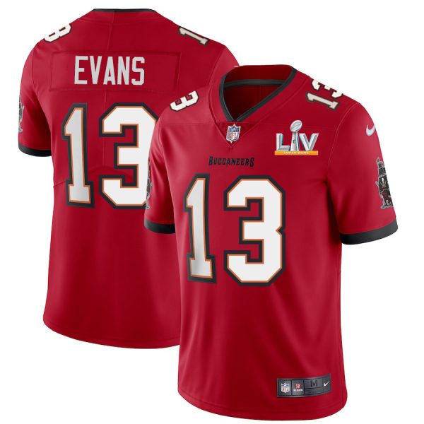 Top notch Tampa Bay Buccaneers #13 Mike Evans Men's Super Bowl LV Bound Red Vapor Limited Jersey