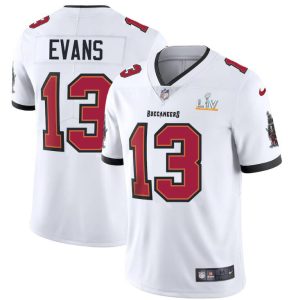 Amazing Tampa Bay Buccaneers #13 Mike Evans Men's Super Bowl LV Bound White Vapor Limited Jersey
