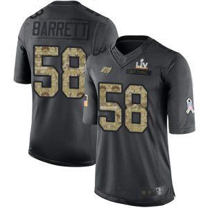 Top notch Buccaneers #58 Tom Brady Barrett Black Men's Super Bowl LV Bound Stitched NFL Limited 2016 Salute to Service Jersey