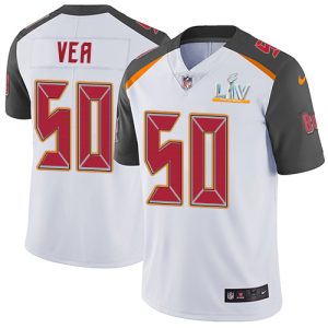 Delightful Buccaneers #50 Rob Gronkowski Vea White Men's Super Bowl LV Bound Stitched NFL Vapor Untouchable Limited Jersey