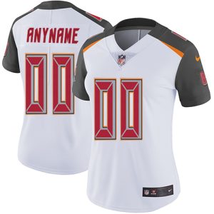 Premium Tampa Bay Buccaneers Customized White Stitched Vapor Untouchable Limited Women's NFL Jersey