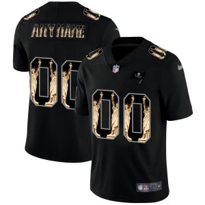 High quality Tampa Bay Buccaneers Custom Carbon Black Vapor Statue Of Liberty Limited NFL Jersey